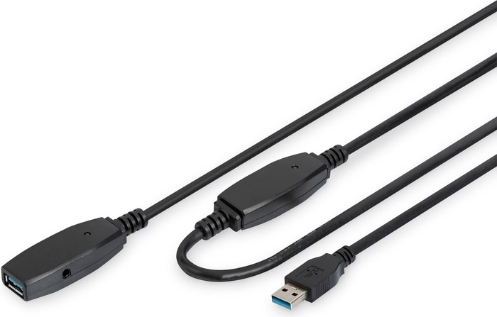 Cable extensor USB 3.0 activo Tipo A/A negro 10 m