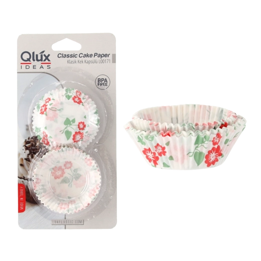 Juego de 80 cápsulas de papel de 65 mm para muffins y cupcakes