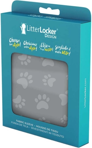 Funda textil para cubo LitterLocker Design Cat Paws