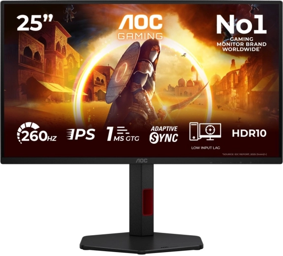 Monitor gaming AOC 25G4ZR 24,5" Fast IPS 260 Hz con pivote