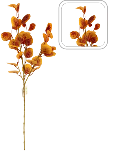 Ramita decorativa otoñal artificial de manzano 78 cm