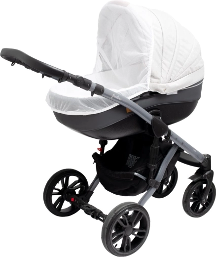 Mosquitera para cochecito New Baby Basic blanca