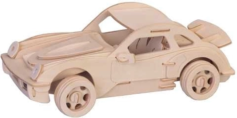 Puzzle 3D de madera Porsche grande