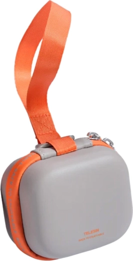 Telesin DisAdv EVA estuche mini universal de transporte para cámara deportiva gris-naranja
