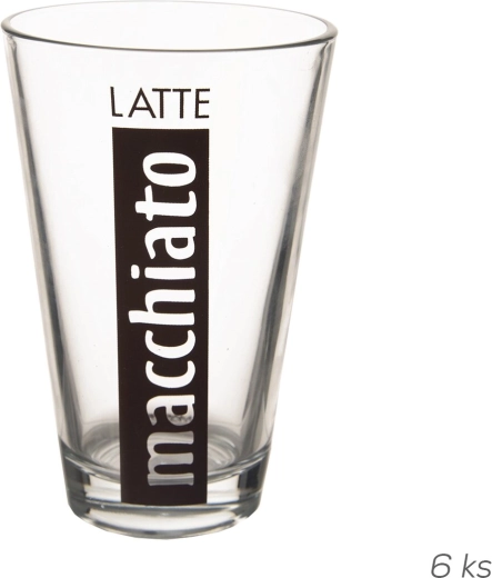 Vasos para latte macchiato 300 ml, 6 uds