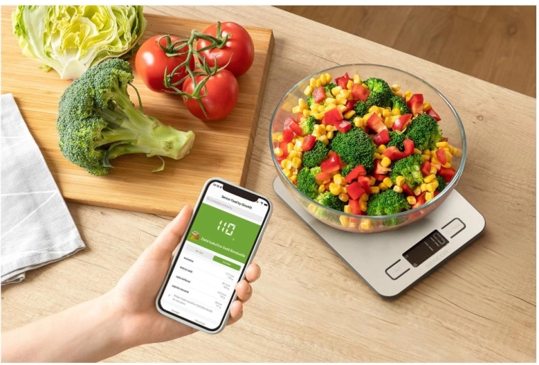 Amplia base de datos de alimentos