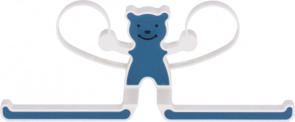 Perchero multifuncional con motivo de osito – azul