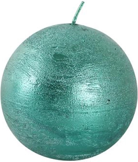 Vela rústica redonda de 8 cm – verde Provence
