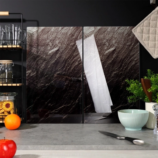 Vidrio templado con aspecto de piedra