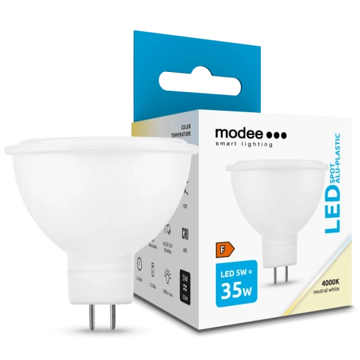 Bombilla LED GU5.3/MR16 5 W blanco neutro 4000 K – Modee Lighting