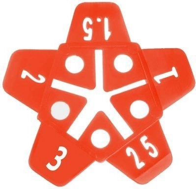 Separadores en forma de estrella para juntas 1–3 mm