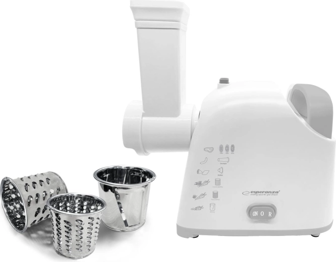 Rallador eléctrico con tres tambores