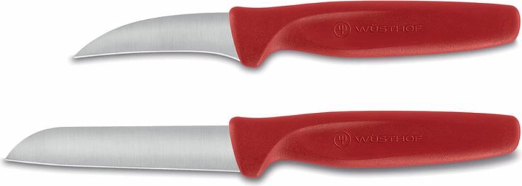 Juego de cuchillos para verduras 2 uds., rojo