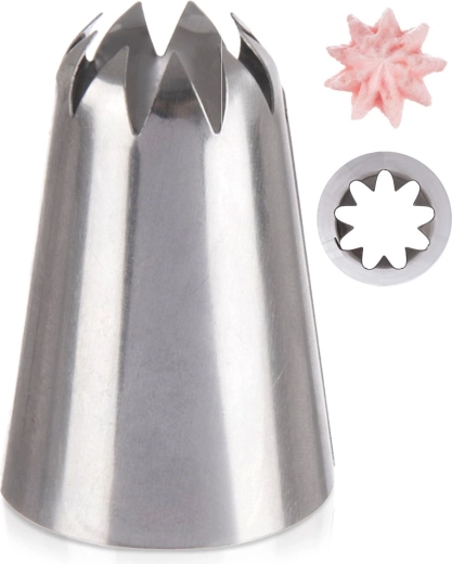 Boquilla de decoración de acero inoxidable – estrella