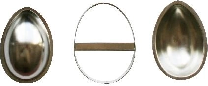 Moldes para huevos de Pascua de jengibre 3D 100 mm – set