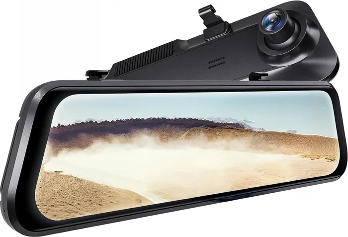 Cámara para salpicadero WOLFBOX G850 Pro 4K con espejo y cámara trasera 1080p