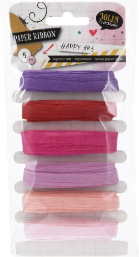 Cinta de papel para atar 5 m – mix de colores (6 uds.)