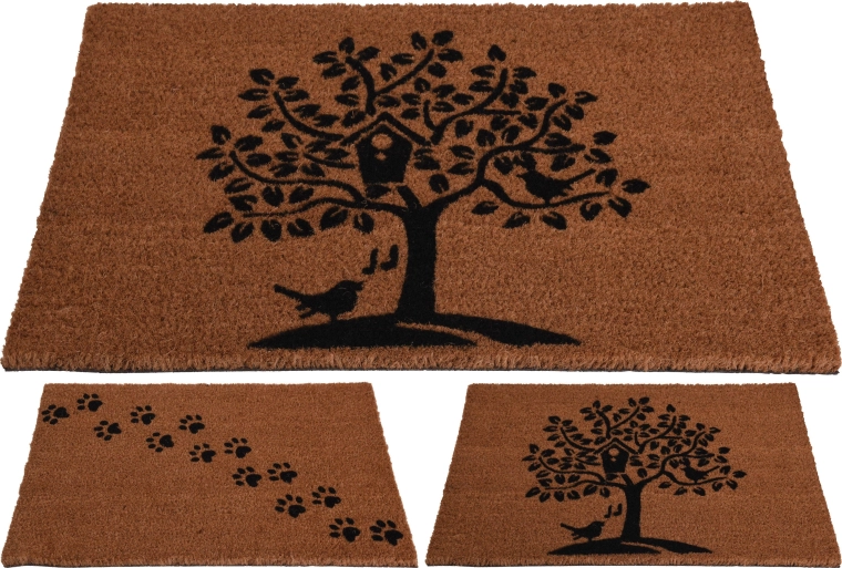 Felpudo de coco 40 × 60 cm – surtido de diseños