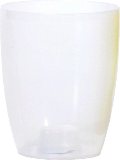 Maceta alta para orquídeas COUBI ORCHID 16 cm – transparente blanco mate