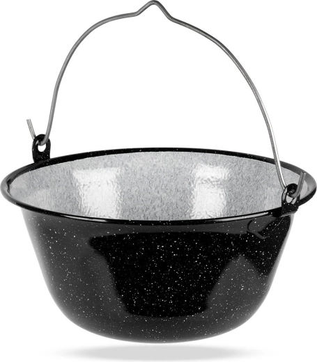 Caldero húngaro colgante esmaltado de 9,5 l