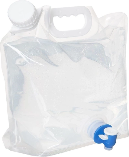 Depósito de agua plegable con grifo 4,8 l