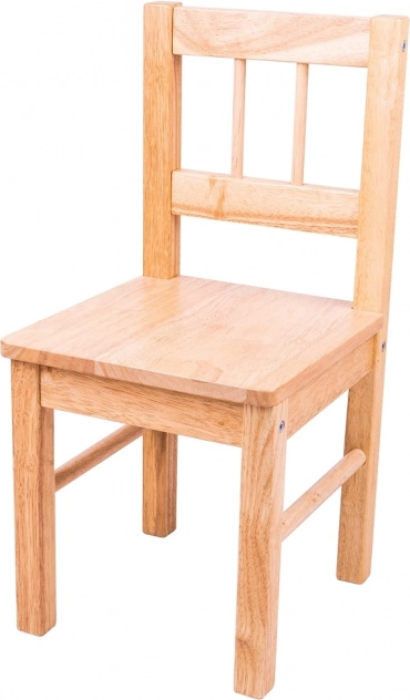 Silla de madera para niños natural Bigjigs Toys
