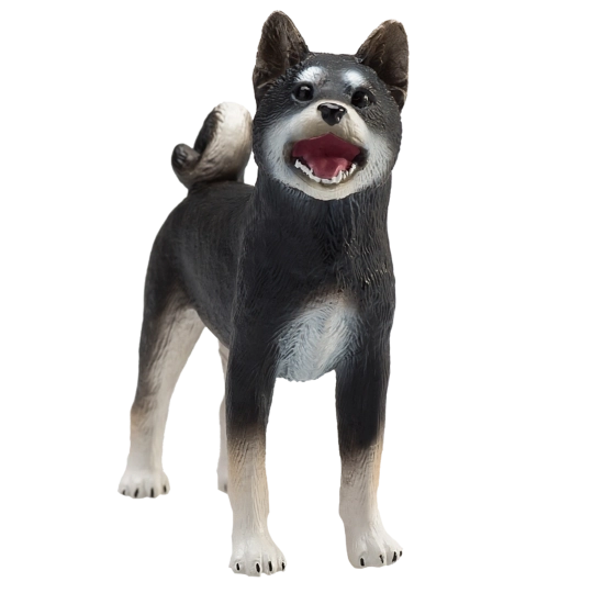 Mojo perro Shiba-Inu negro – figura realista