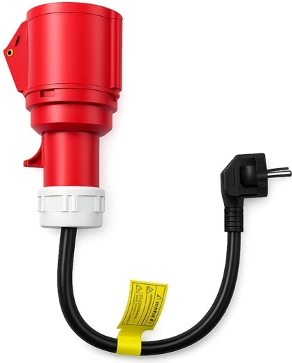 Adaptador de alimentación CEE 16A 5P a Schuko 230 V para cargadores EV
