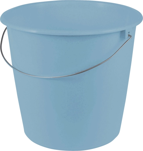 Cubo de plástico 10 l azul con asa metálica KEEEPER