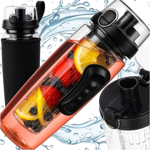 Botella deportiva de agua Trizand con infusor 1 l