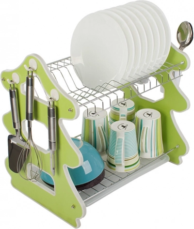 Soporte para cubiertos y prácticos ganchos