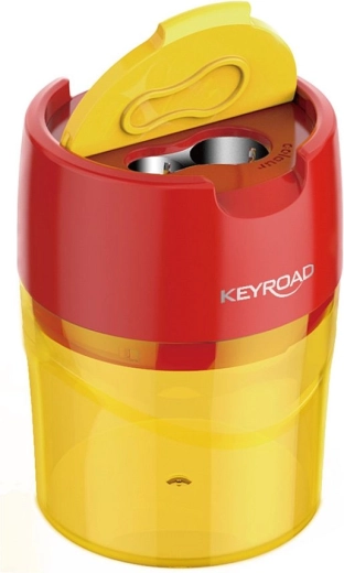 Sacapuntas con depósito Keyroad Robby Duo naranja