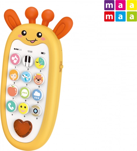 Teléfono infantil jirafa con efectos 13,5 cm
