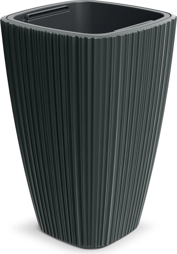 Maceta ORO 39 cm gris oscuro