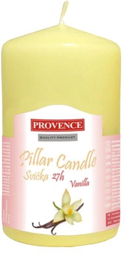 Vela aromática de parafina cilíndrica vainilla 6 × 11,1 cm
