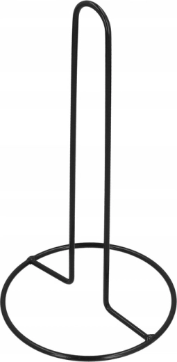 Soporte negro para rollo de papel de cocina