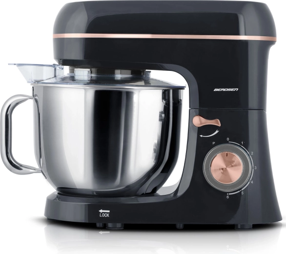 Gran bol de acero inoxidable de 6 l con tapa