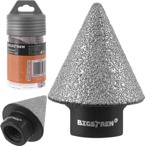 Fresadora cónica de diamante para azulejos y hormigón 2–35 mm BIGSTREN, rosca M14