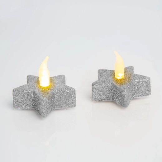 Velita LED de té con forma de estrella - 1 unidad