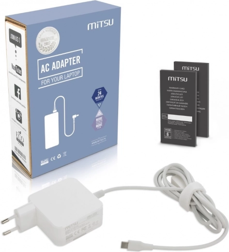 Cargador blanco USB Type C 45W