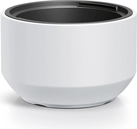 Maceta con inserto 29,8 cm blanca: macetero moderno de plástico para plantas