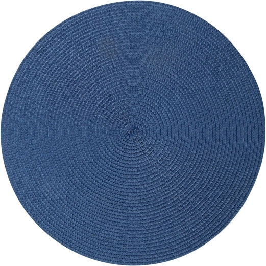 Salvamantel de mesa granate de PP con aspecto de paja, 38 cm