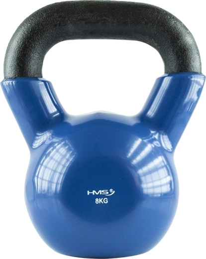 Kettlebell HMS 8 kg con recubrimiento de vinilo