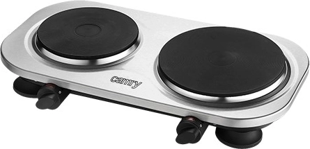 Cocina eléctrica Camry de acero inoxidable con dos placas