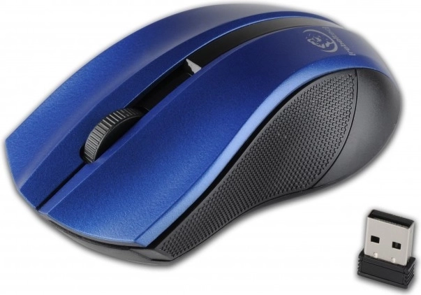 Ratón óptico inalámbrico Rebeltec Galaxy azul‑plateado