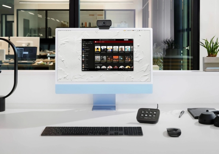 Ideal para reuniones, presentaciones y streaming