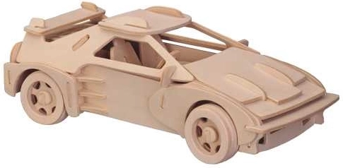 Puzzle 3D de madera coche deportivo Ferrari – modelo grande