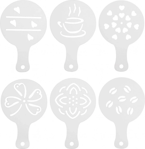 Juego de plantillas para café y postres, 6 uds.