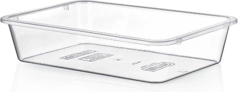 Organizador para frigorífico 35 × 25 × 7 cm, 4,5 l – caja de plástico transparente sin BPA