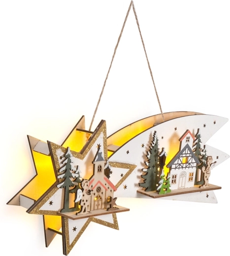 Luz cálida para un ambiente navideño acogedor